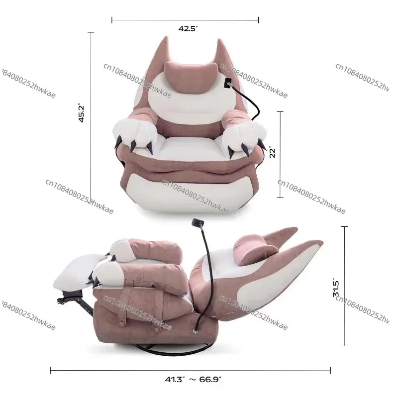 Home theater game seat rocker recliner electric recliner